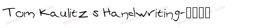 Tom Kaulitz s Handwriting字体转换